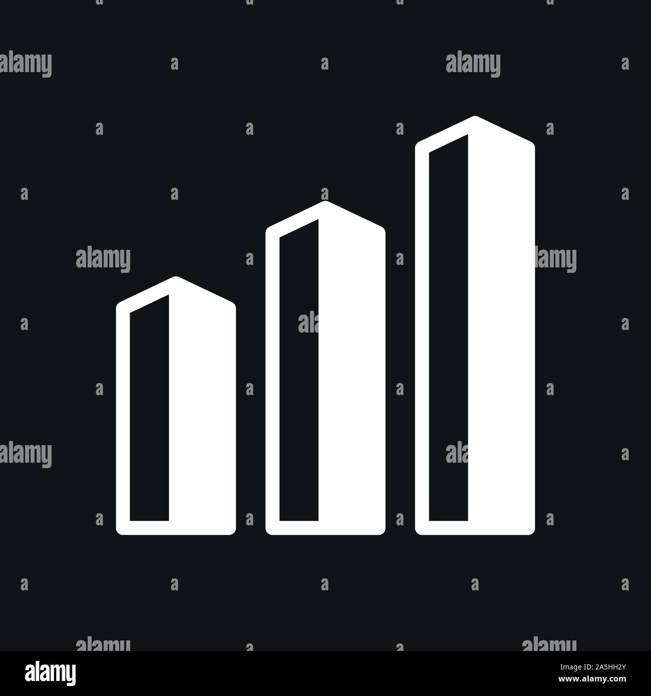 Grafico e icona diagramma. Analisi e simboli aziendali. Illustrazione Vettoriale