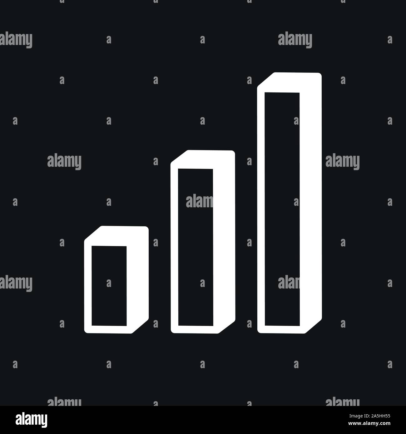 Grafico e icona diagramma. Analisi e simboli aziendali. Illustrazione Vettoriale