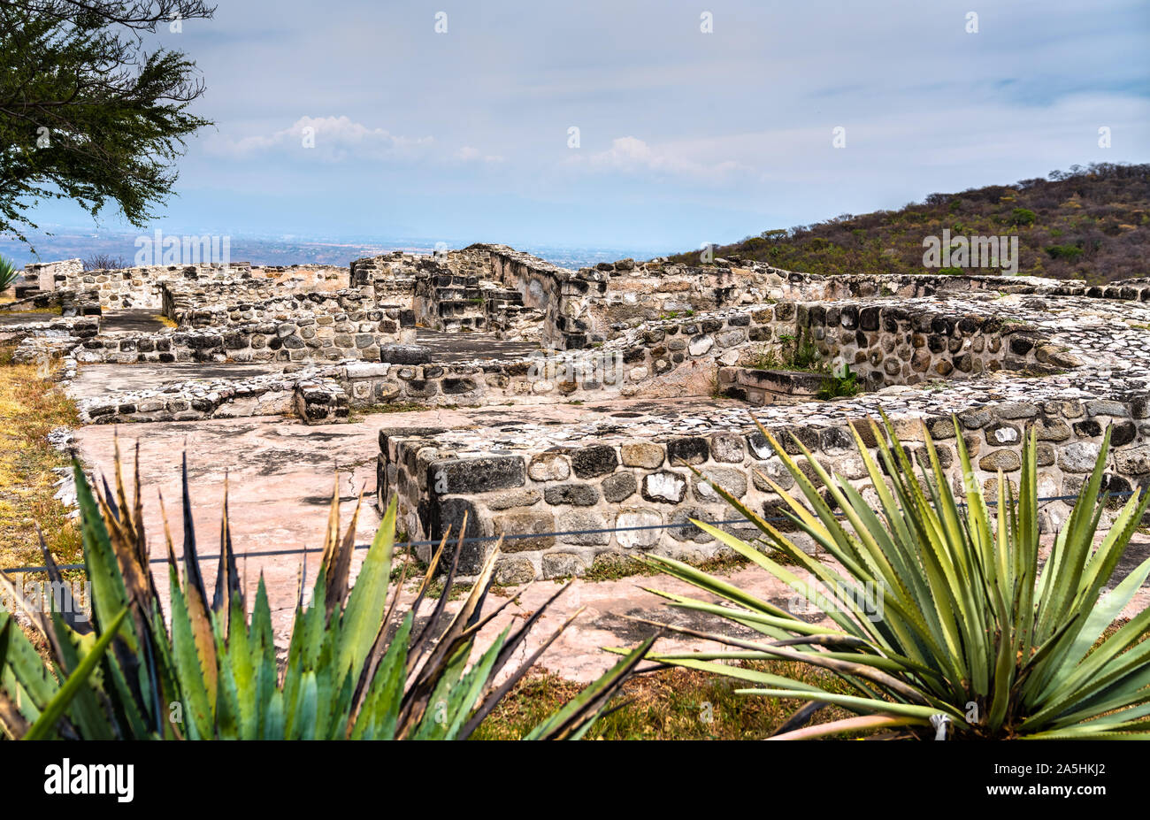 Xochicalco sito archeologico in Messico Foto Stock