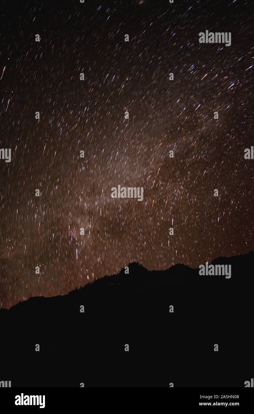 Via Lattea e stelle Foto Stock