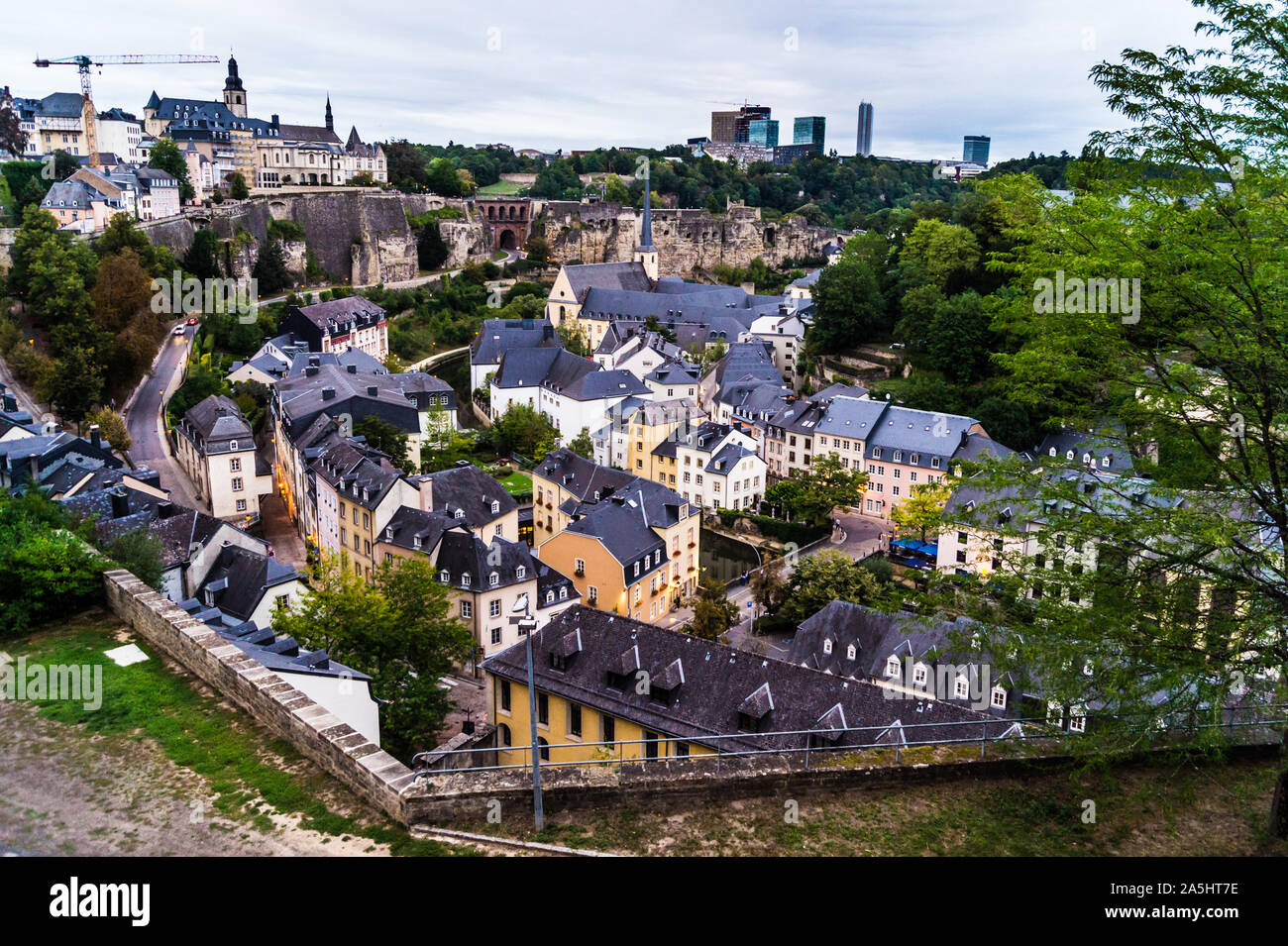 Grund, città di Lussemburgo, Granducato del Lussemburgo Foto Stock