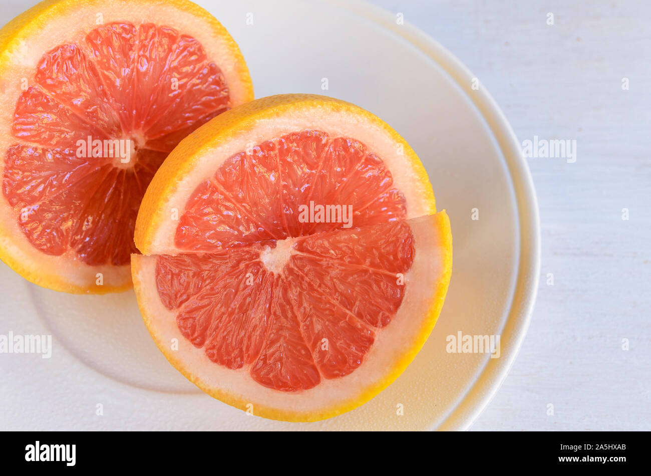 Close up di pompelmo frutta spesso includere nei programmi di perdita di peso .frutta sana sfondo. Foto Stock