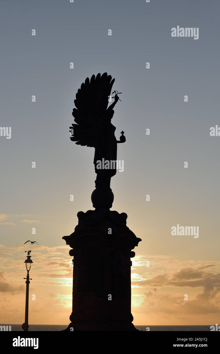 Il re Edoardo VII Memorial da Newbury Trento. Foto Stock