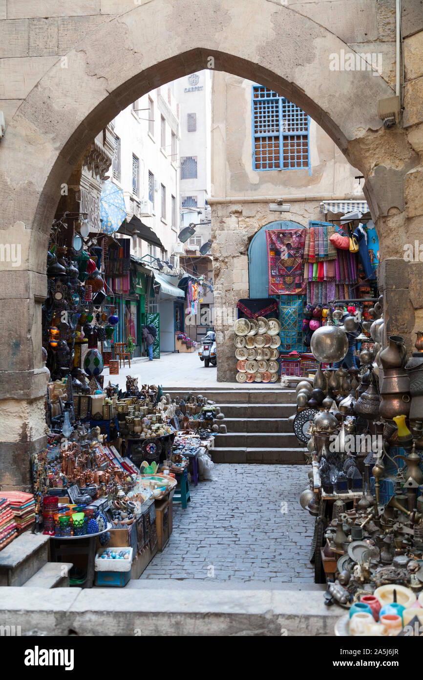 L'Egitto, al Cairo, Khan al-Khalili. Foto Stock