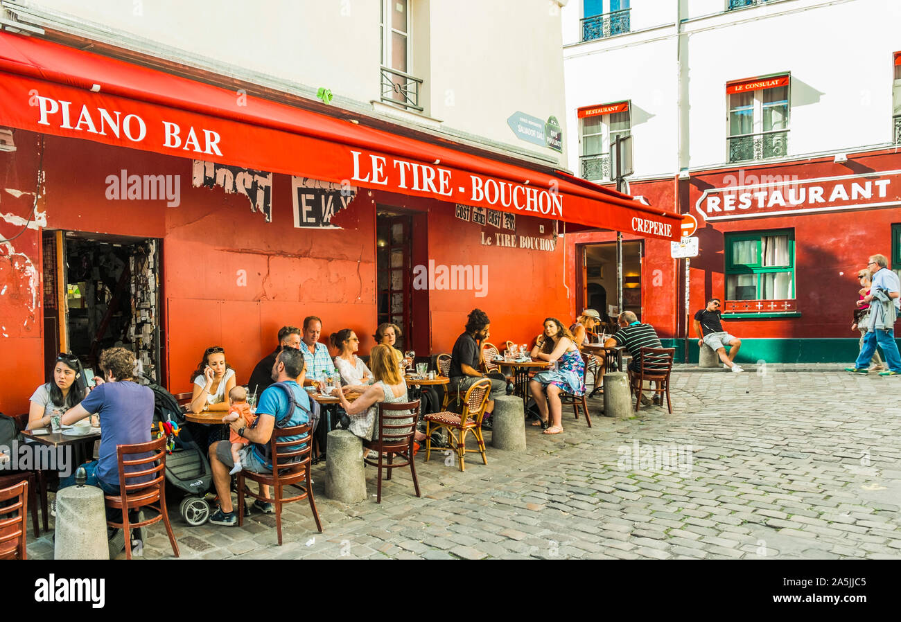 Ristorante bar "Le Tire Bouchon-' Foto Stock