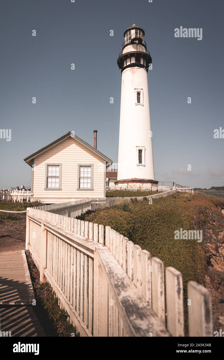 Faro di autostrada n. 1 California Foto Stock