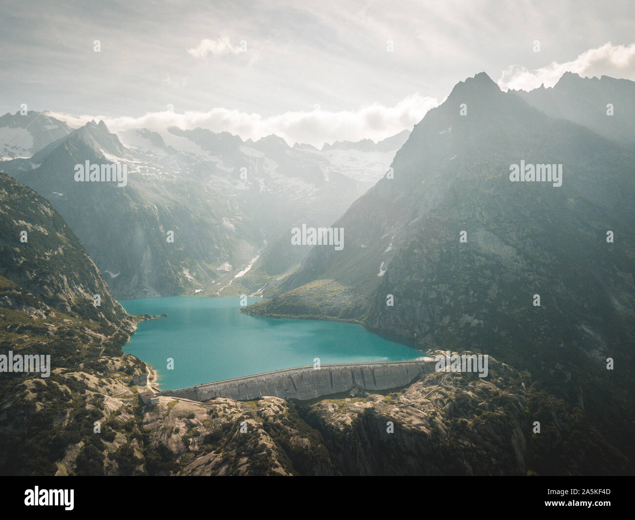 Gelmersee in Svizzera Foto Stock