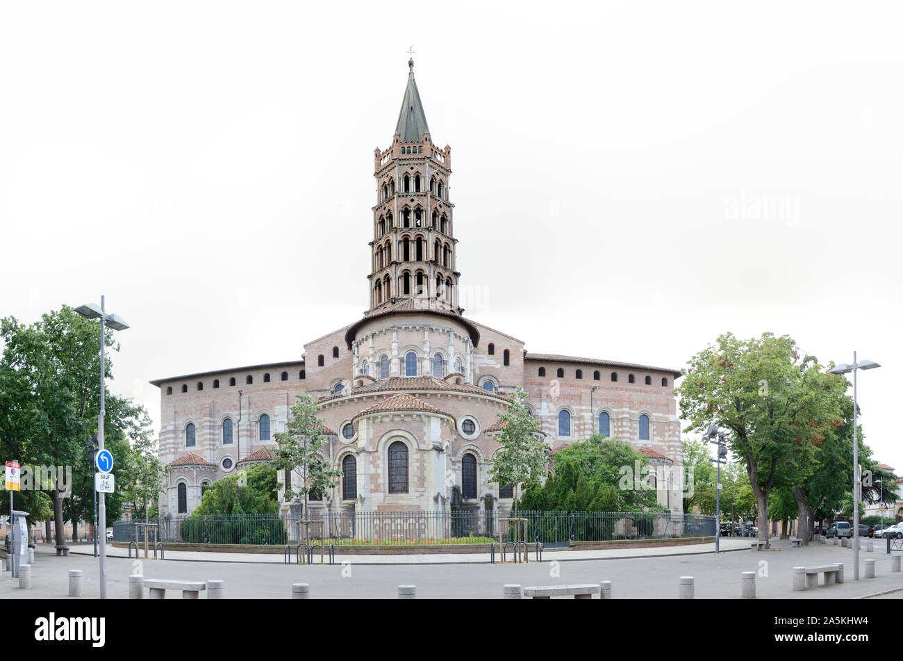 Basilica Saint-Sernin a Tolosa, Francia Foto Stock