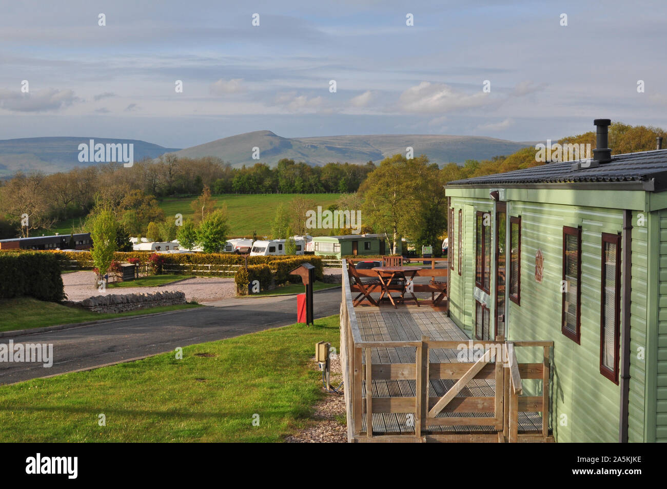 Wild Rose Caravan Park, grande Ormside, Cumbria Foto Stock