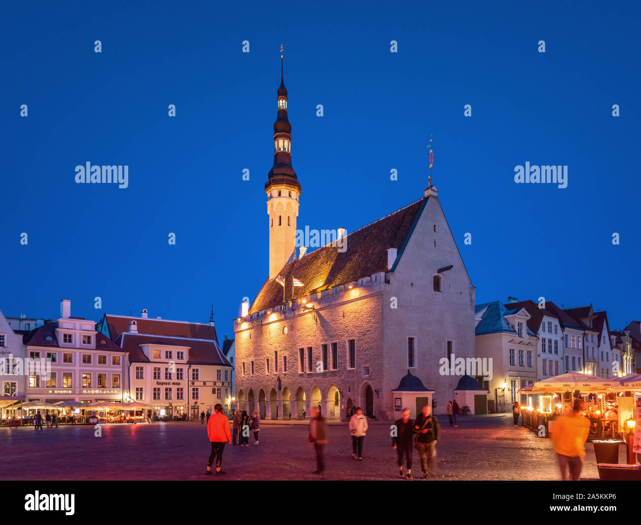 Il municipio di Raekoja Plats, Tallinn, Estonia Foto Stock