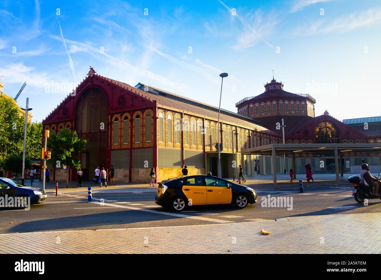 Il mercato di Sant Antoni sono raggiungibili. Barcellona, in Catalogna, Spagna. Foto Stock