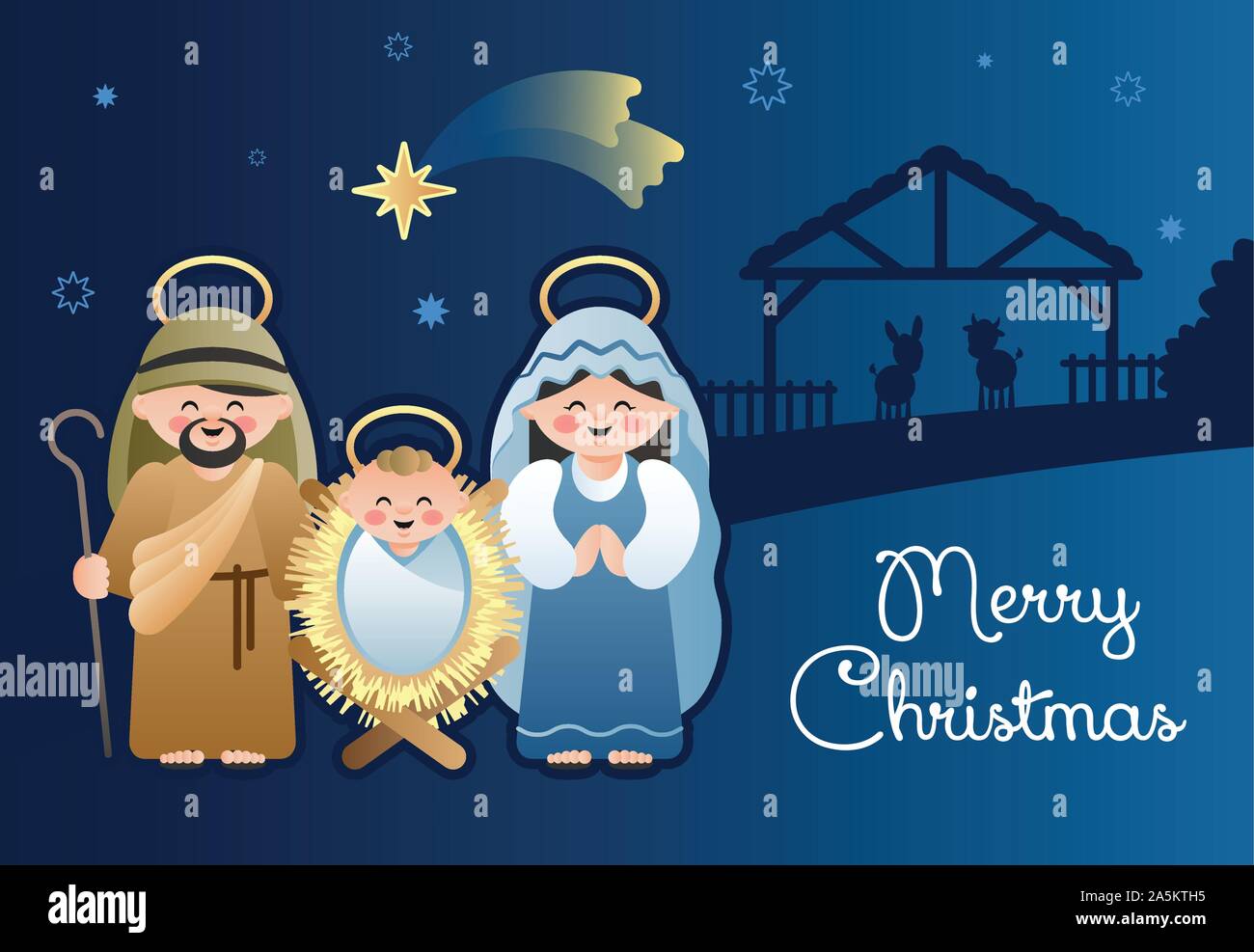 Natività Auguri Buon Natale Presepe