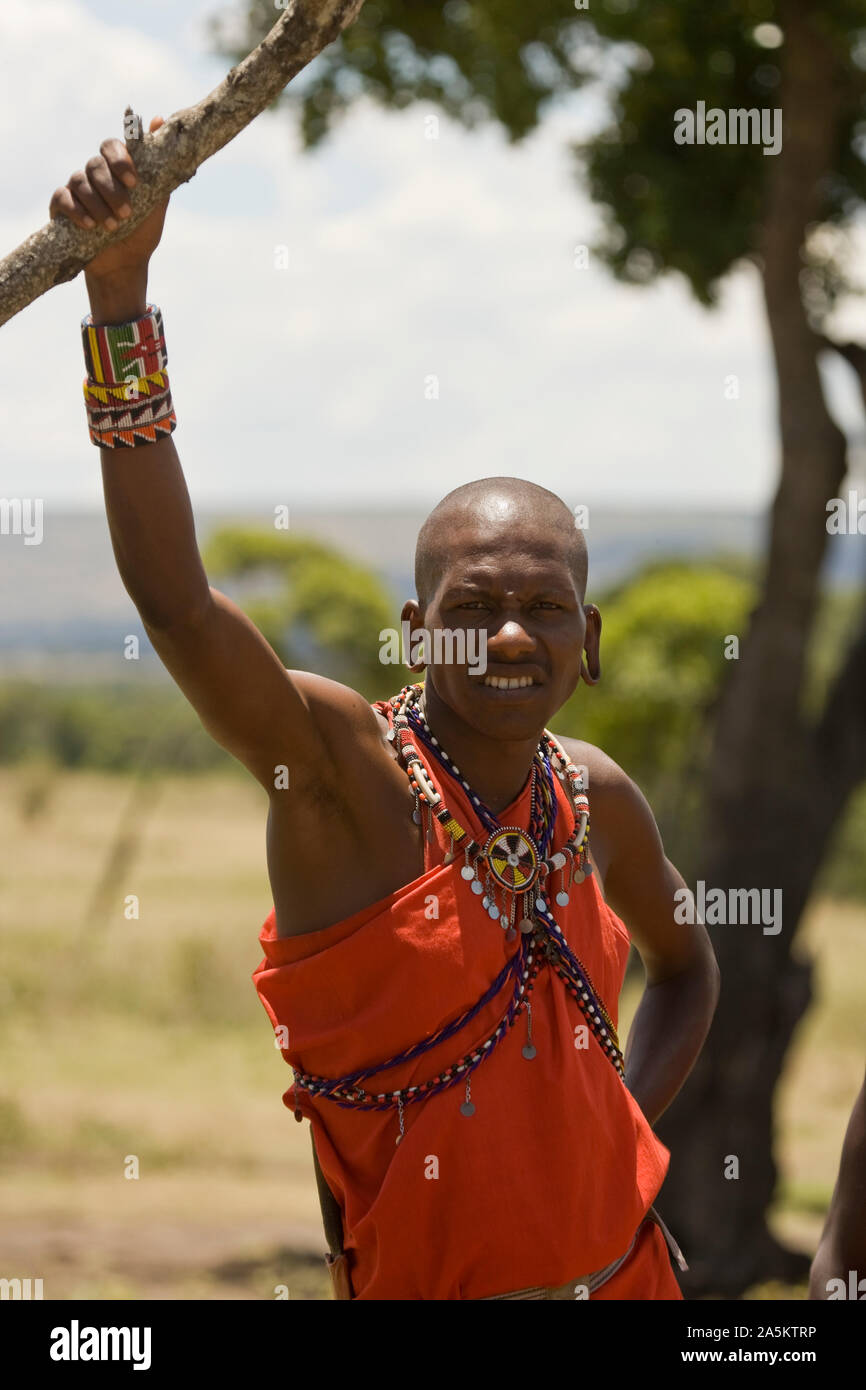 Masai persone, Kenya, Africa orientale Foto Stock