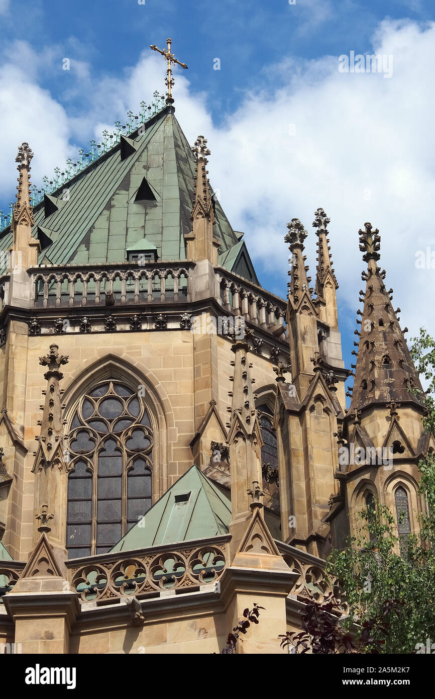 Nuova Cattedrale, Neuer Dom, Cattedrale Dell'Immacolata Concezione, Mariä-Empfängnis-Dom, Linz, Austria Superiore, Austria, Europa Foto Stock