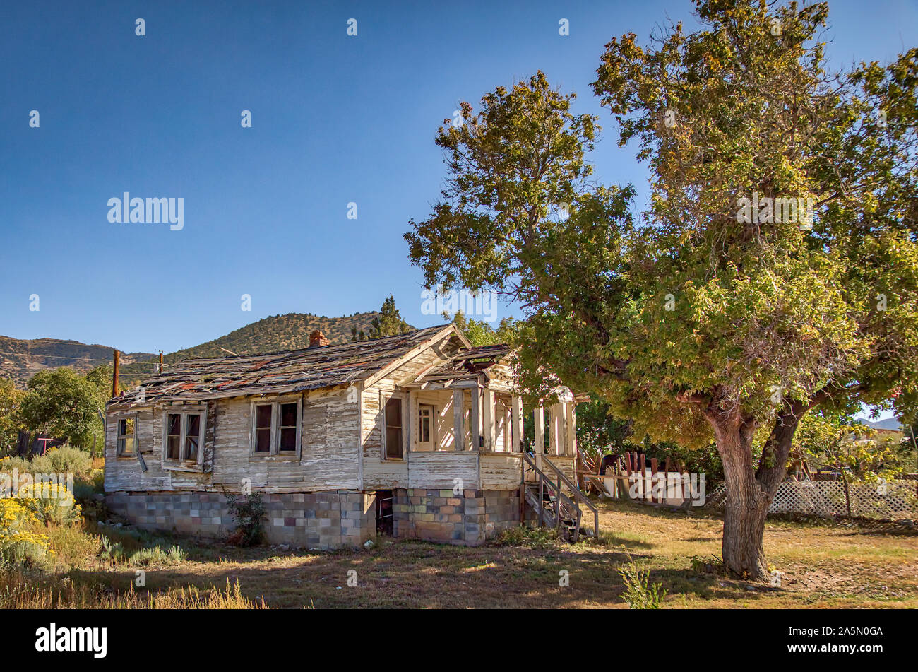 Abitazioni abbandonate Foto Stock