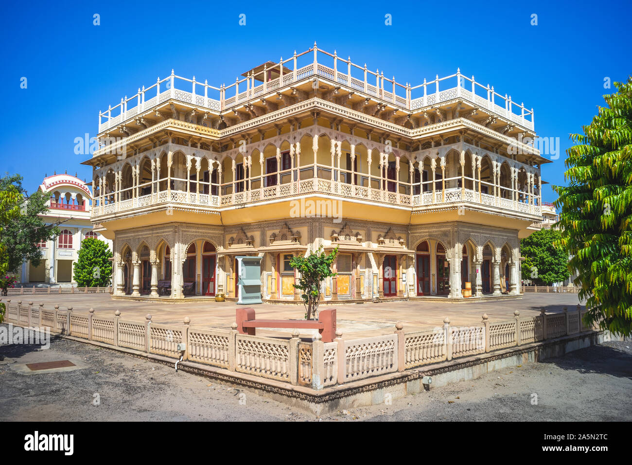 Mubarak Mahal di palazzo di città, Jaipur, India Foto Stock