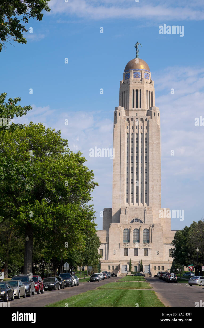 New York state Capital Building, Lincoln, Nebraska Foto Stock