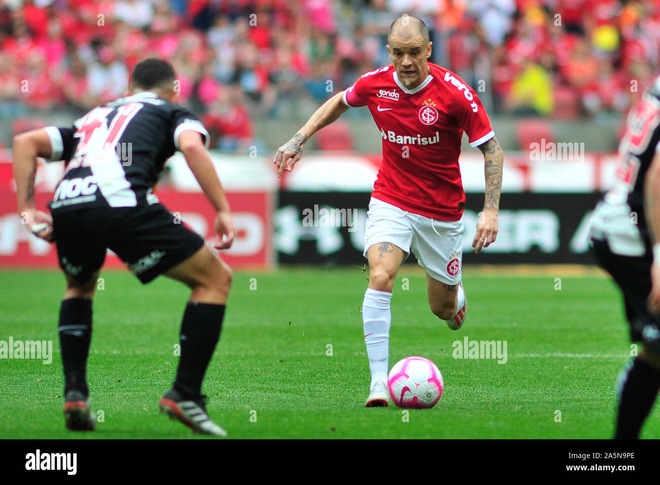 Xx ottobre 2019; Beira-Rio Stadium, Porto Alegre, Rio Grande do Sul, Brasile; brasiliano della serie A, Internacional versus Vasco; D'Alessandro di Internacional - uso editoriale Foto Stock