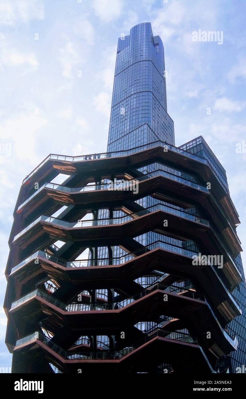 Hudson yards nave Foto Stock