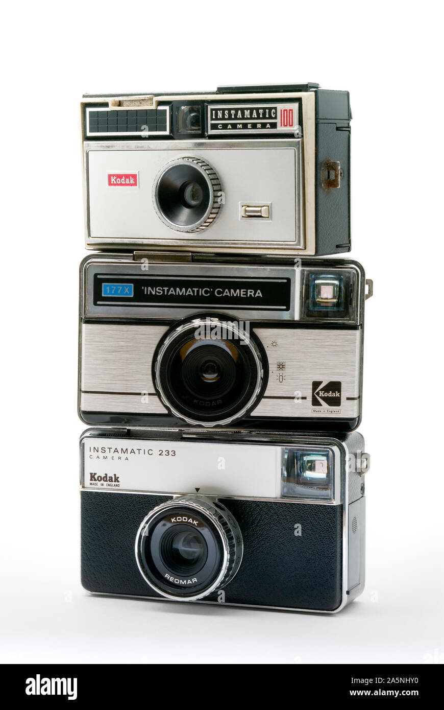 Kodak fotocamere Instamatic Foto Stock