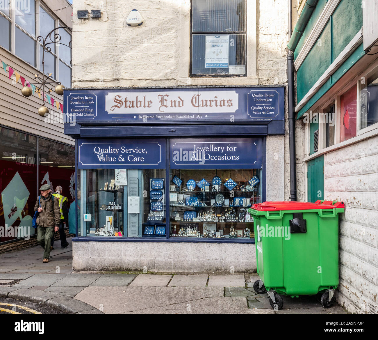 Fine stabile di curiosità, Lancaster, Lancashire, Inghilterra, Regno Unito. Foto Stock