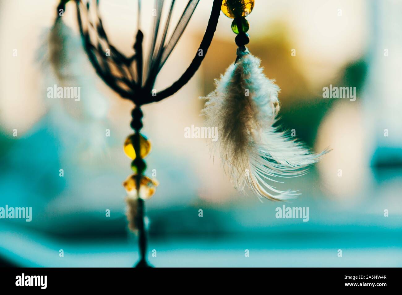 Una cinematografica Dream Catcher per auto appeso Foto Stock