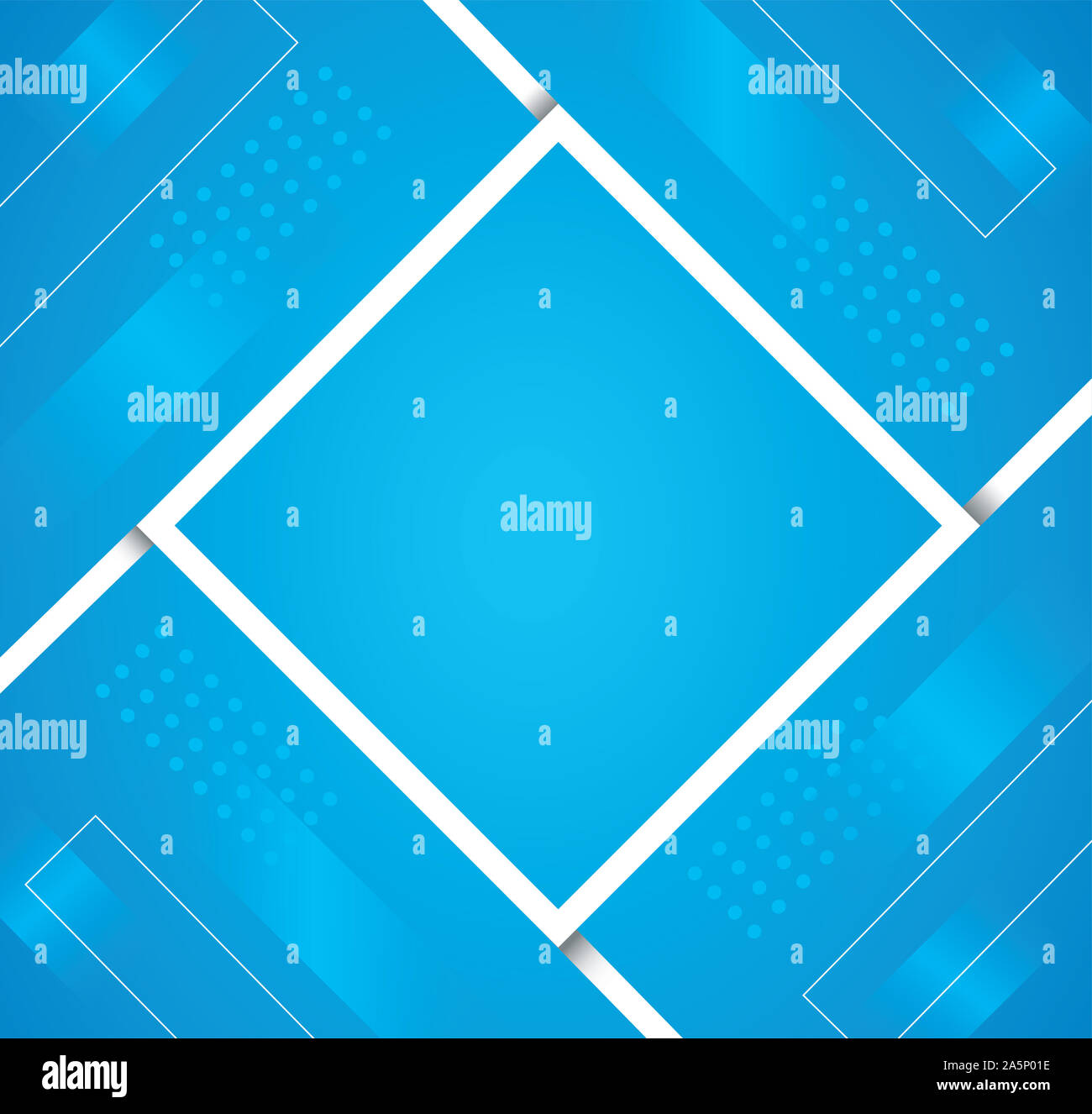 Abstract blue colore sfondo quadrato Foto Stock
