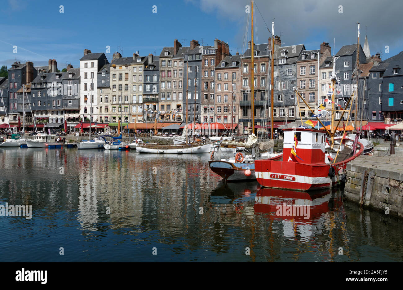 Honfleur, porto vecchio (Calvados, Normandia, Francia, Europa). Foto Stock