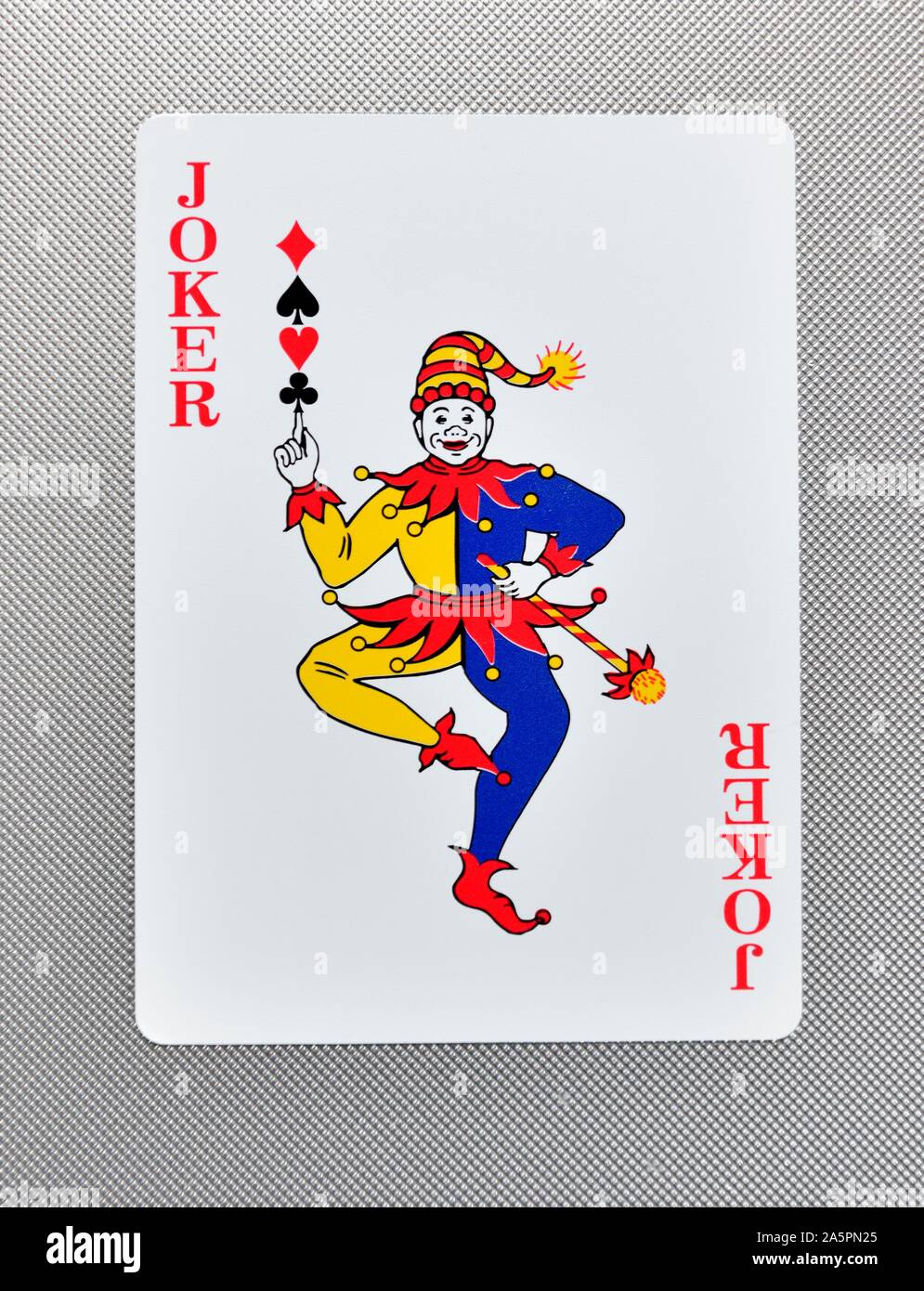 Joker scheda,carta da gioco Foto Stock