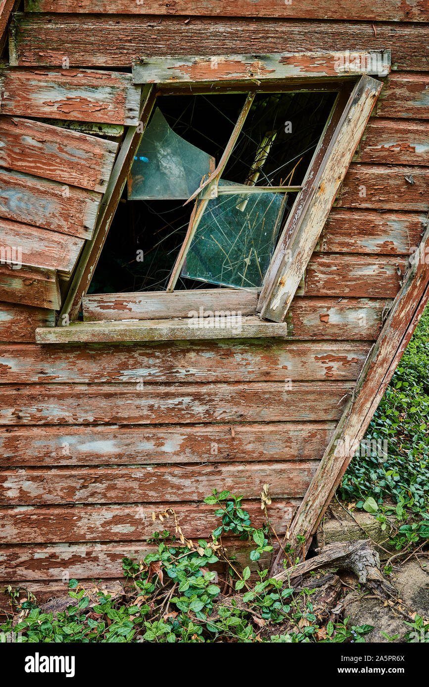 Dettaglio della vecchia finestra. Foto Stock