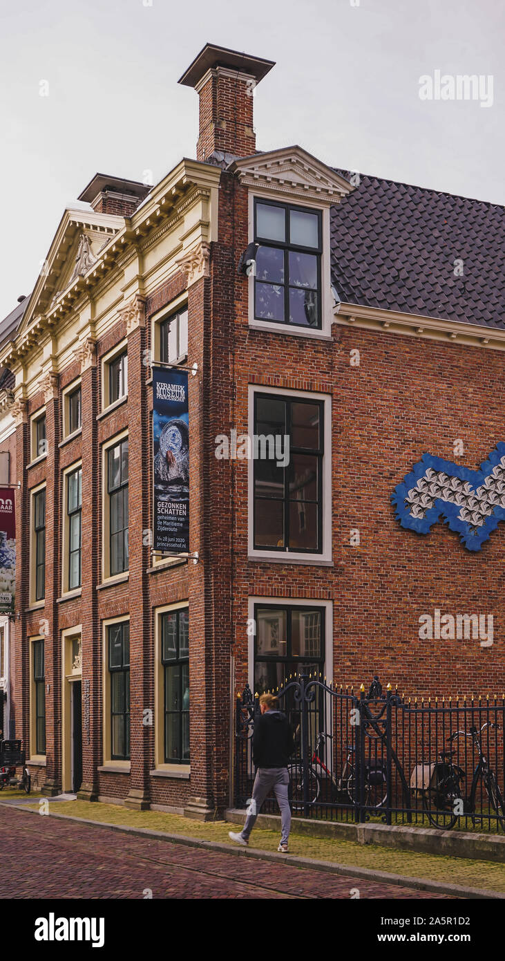 19 ottobre 2019 : Museo della Ceramica Princessehof su 'Grote Kerkstraat' in Leeuwarden il capitale della provincia della Frisia, Paesi Bassi Foto Stock
