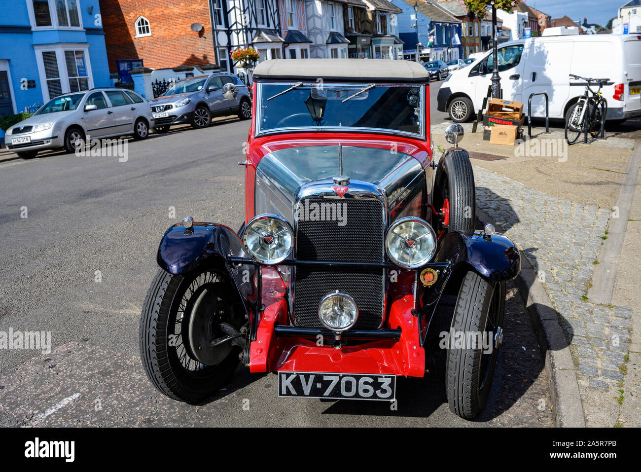 Alvis auto d'epoca, Aldeburgh, Suffolk, Regno Unito. Foto Stock