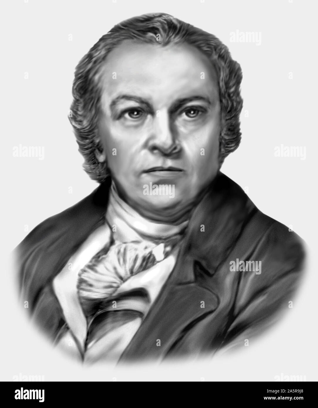William Blake poeta 1757-1827 pittore incisore Foto Stock