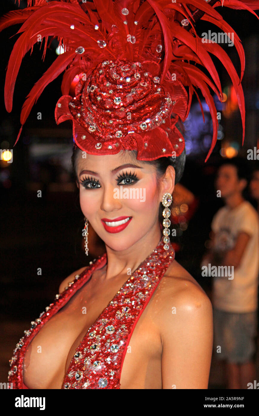 Ladyboy, Alcazar Ladyboy Show, Pattaya, Chonburi, Thailandia Foto Stock