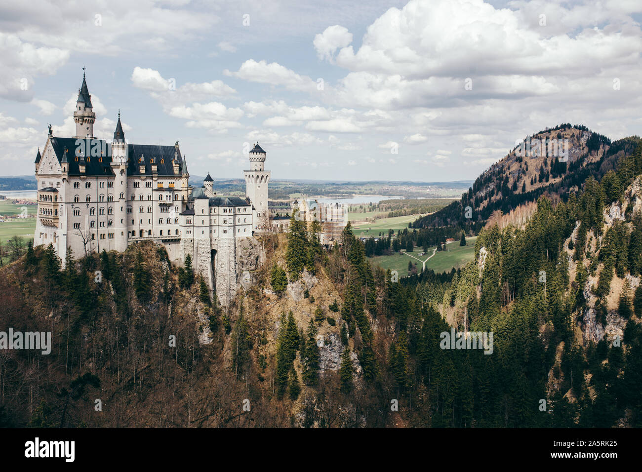 Il Castello di Neuschwanstein in Baviera Foto Stock