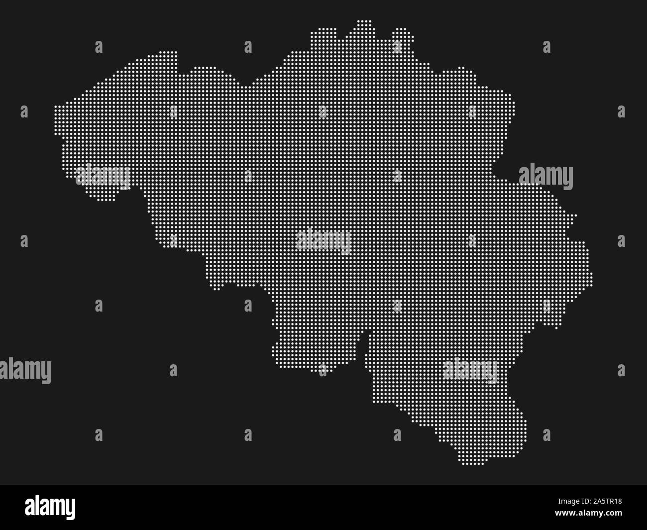 I mezzitoni Belgio Mappa illustrazione vettoriale EPS 10. Illustrazione Vettoriale