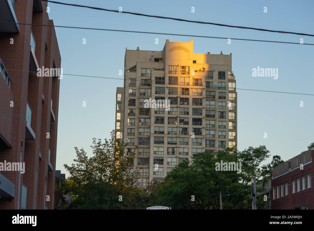 Toronto ha un super cool vibe con un sacco di unici elementi urbani. Si tratta di un fotografo di paradiso. Foto Stock