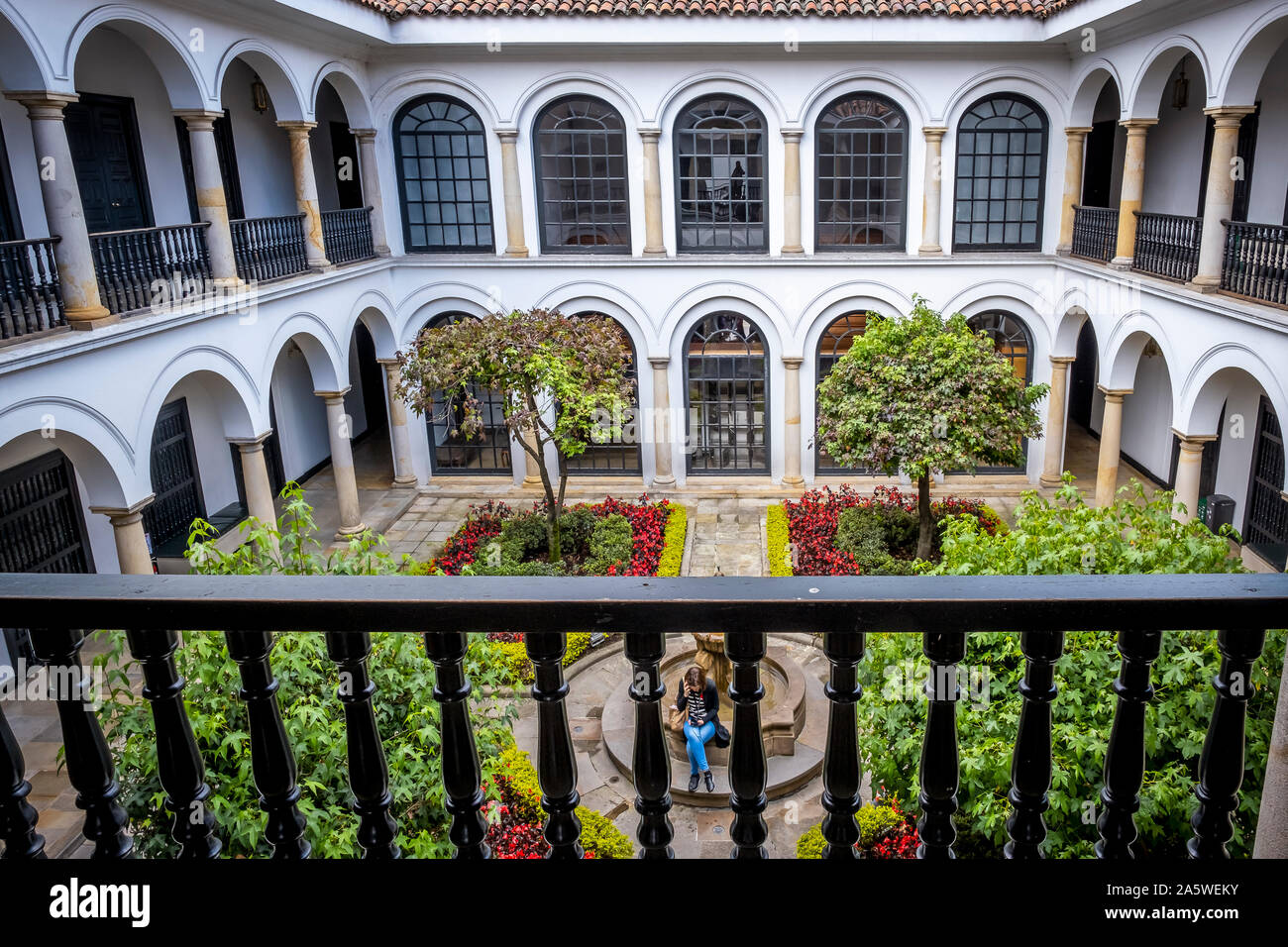 Cortile del Museo Botero, Bogotà, Colombia Foto Stock