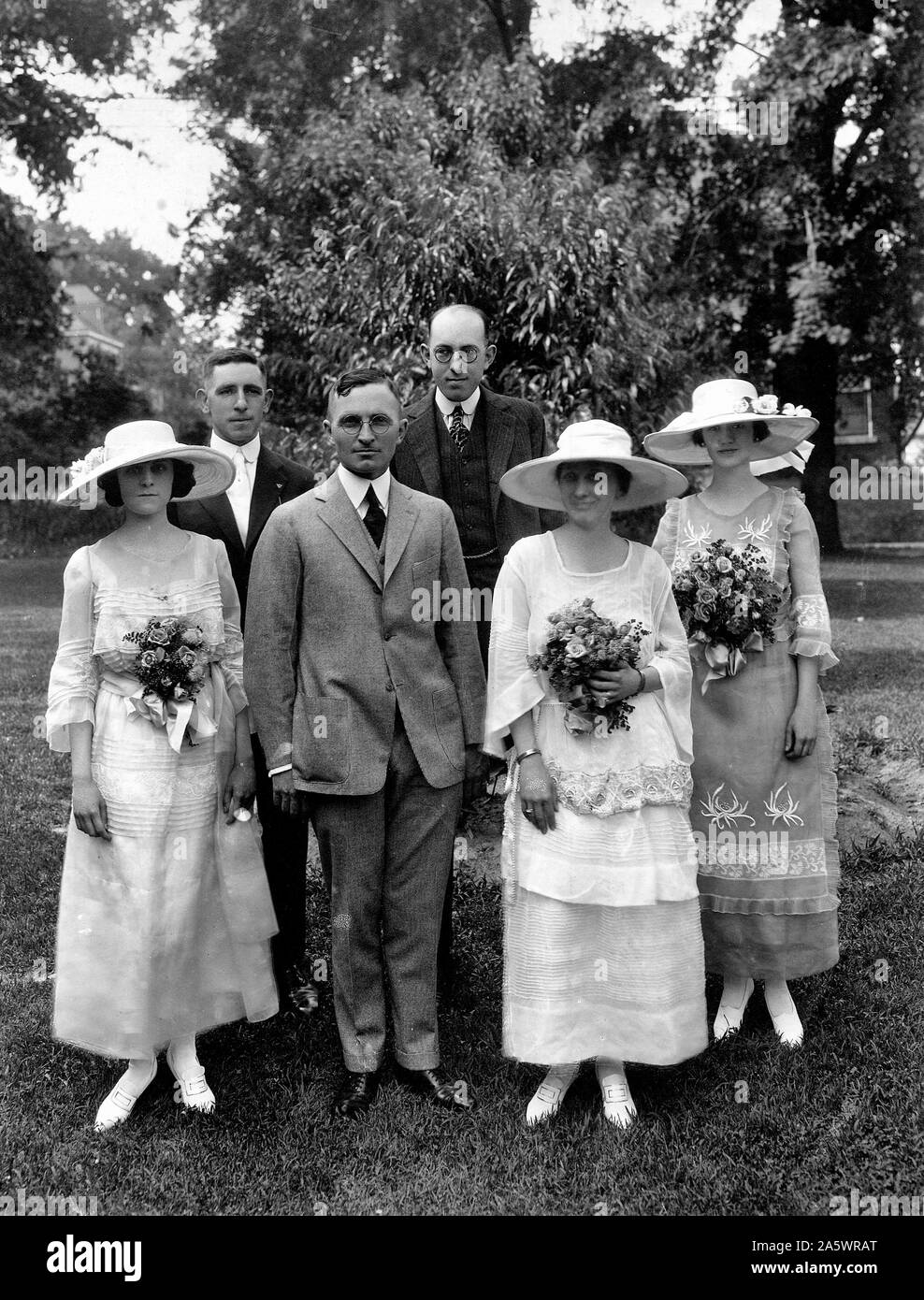 Harry e Bess Truman party di nozze - Giugno 28, 1919 Foto Stock