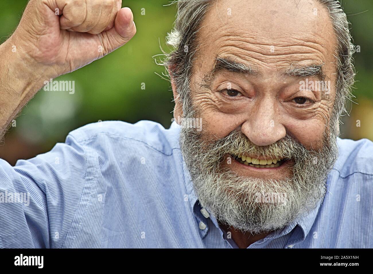 Successo il nonno in pensione Foto Stock