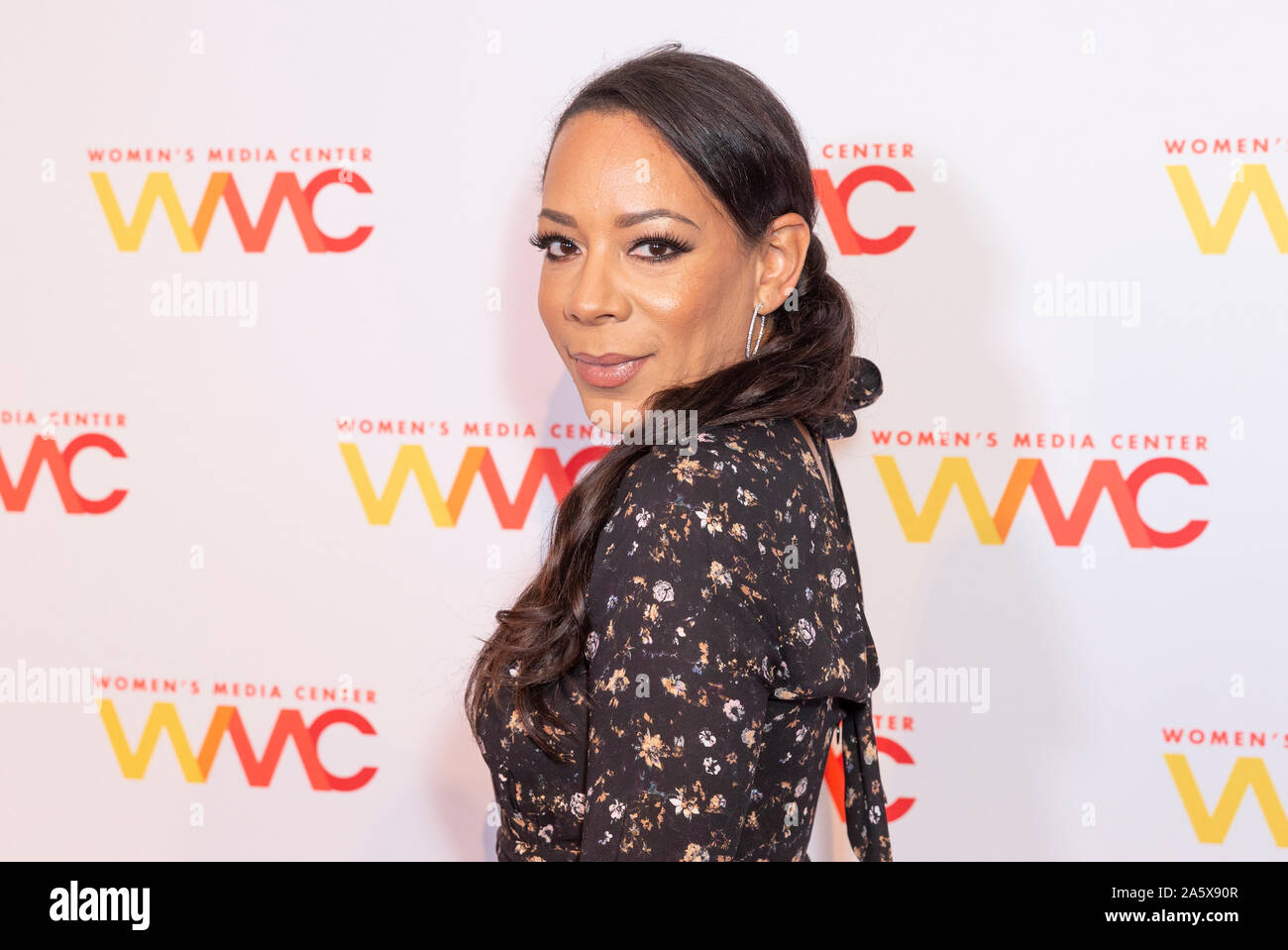 New York, NY - Ottobre 22, 2019: Selenis Leyva assiste 2019 Donna Media cerimonia di premiazione presso il Mandarin Oriental Hotel Foto Stock