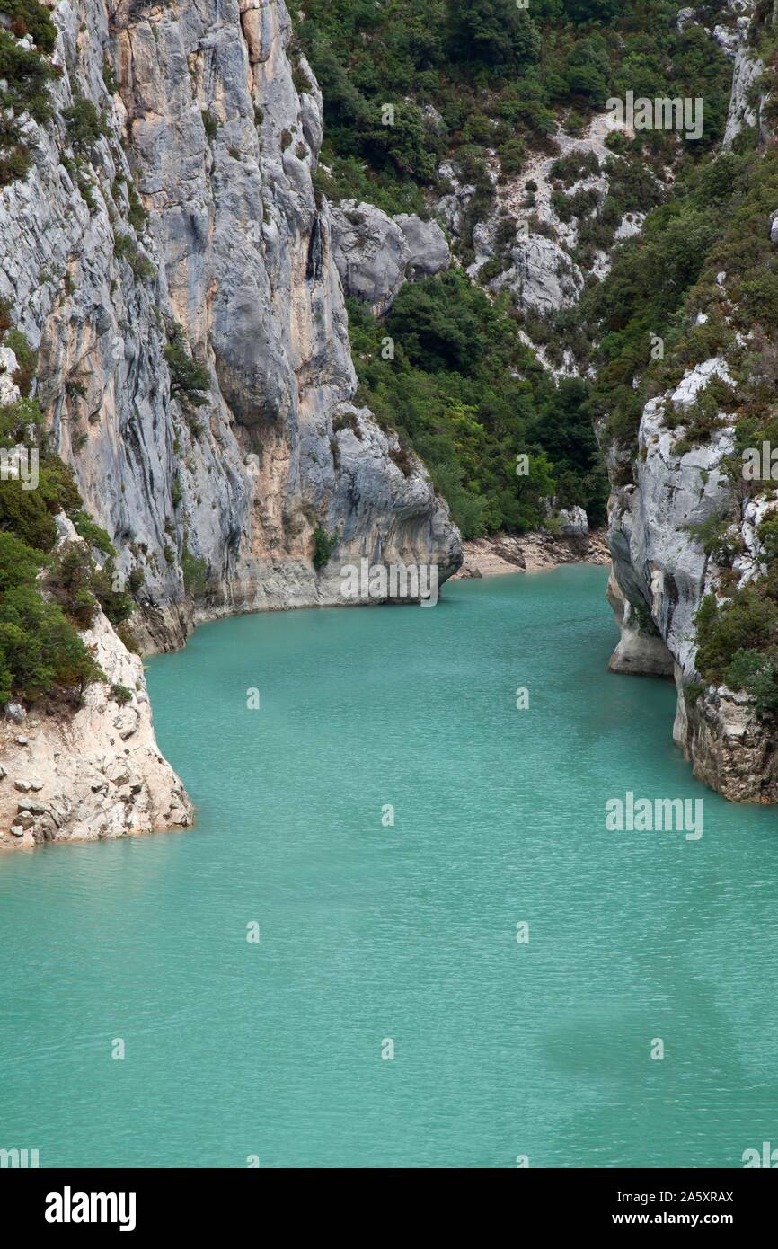 Lac de Sainte-Croix, Gorges du Verdon, Verdon gorge, Provence-Alpes-Côte d'Azur, Provenza, Francia Foto Stock