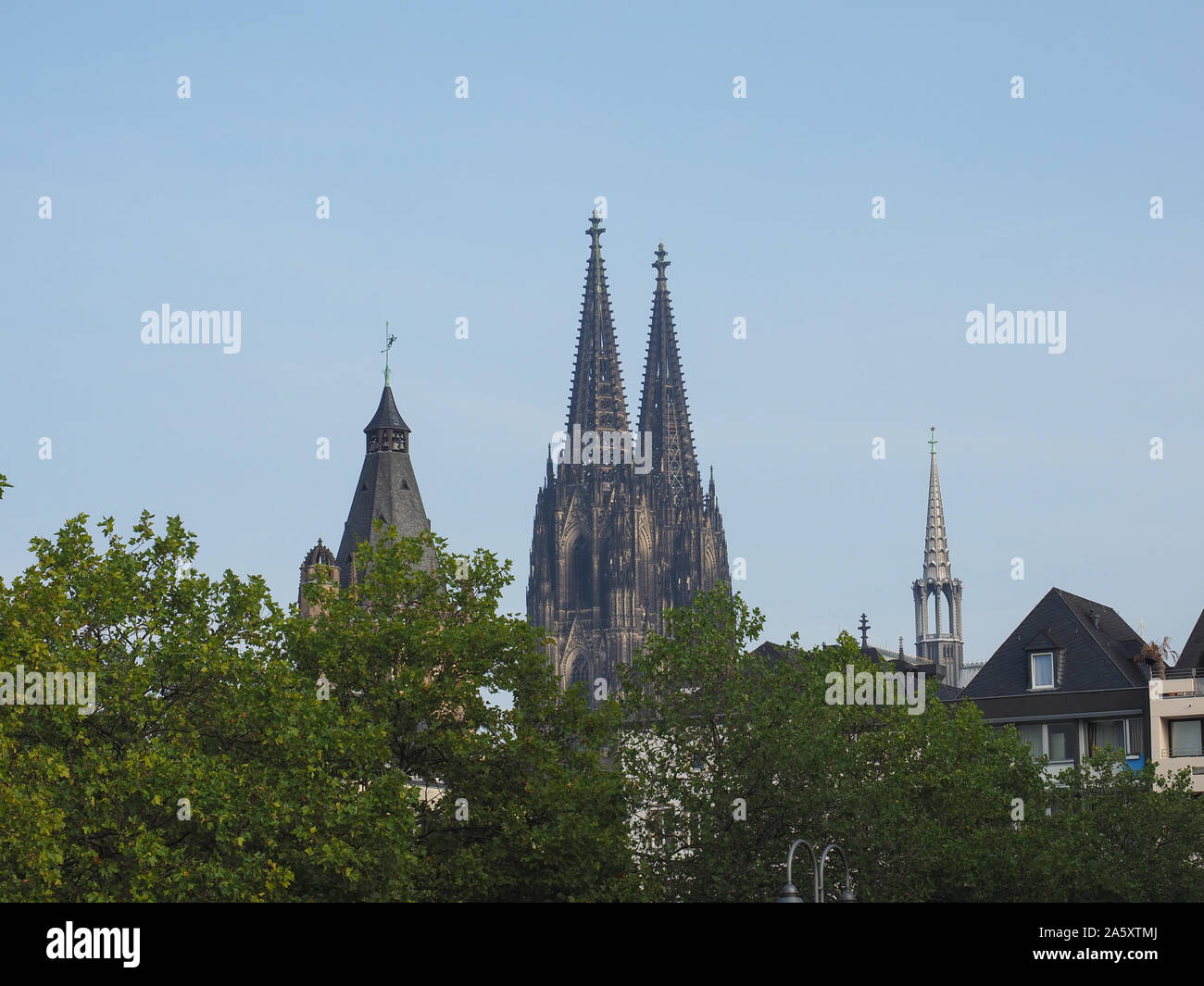 Koelner Dom Hohe Domkirche Sankt Petrus (significato San Pietro Cattedrale gotica chiesa in Koeln, Germania Foto Stock