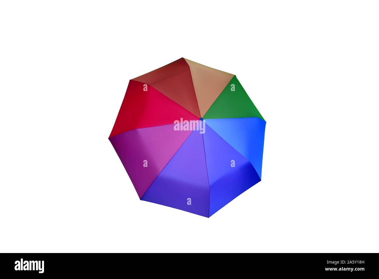 Ombrello multicolore. Vector parasol illustrazione. Protezione dalla pioggia. Illustrazione Vettoriale