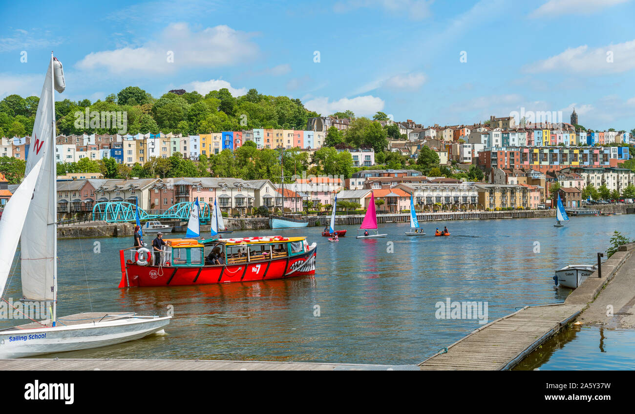 Bristol Marina at the Floating Harbour, Somerset, Inghilterra, Regno Unito Foto Stock
