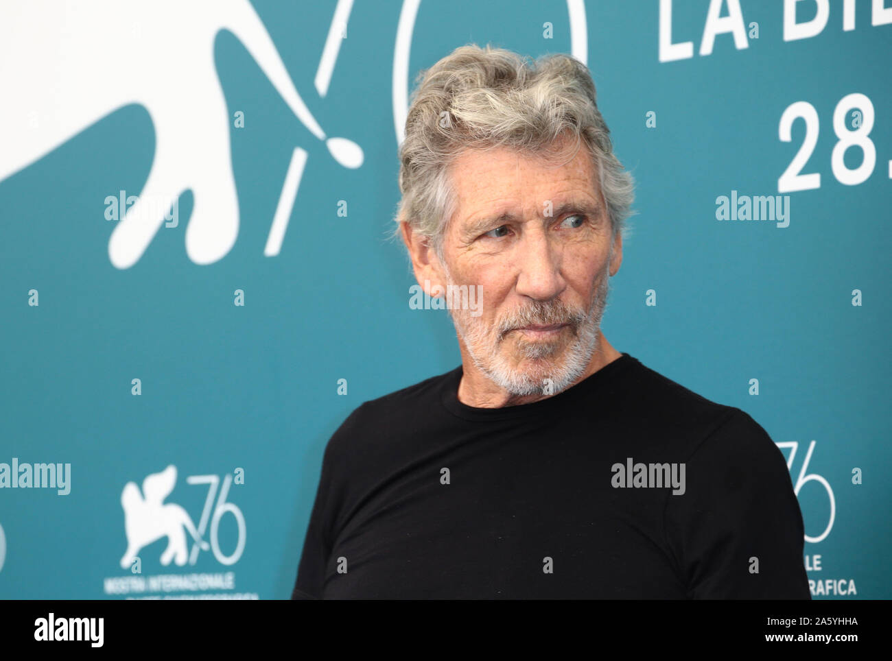 Venezia, Italia - 06 settembre 2019: Roger Waters assiste il 'Roger Waters noi li +' Photocall durante il 76° Festival del Cinema di Venezia Foto Stock