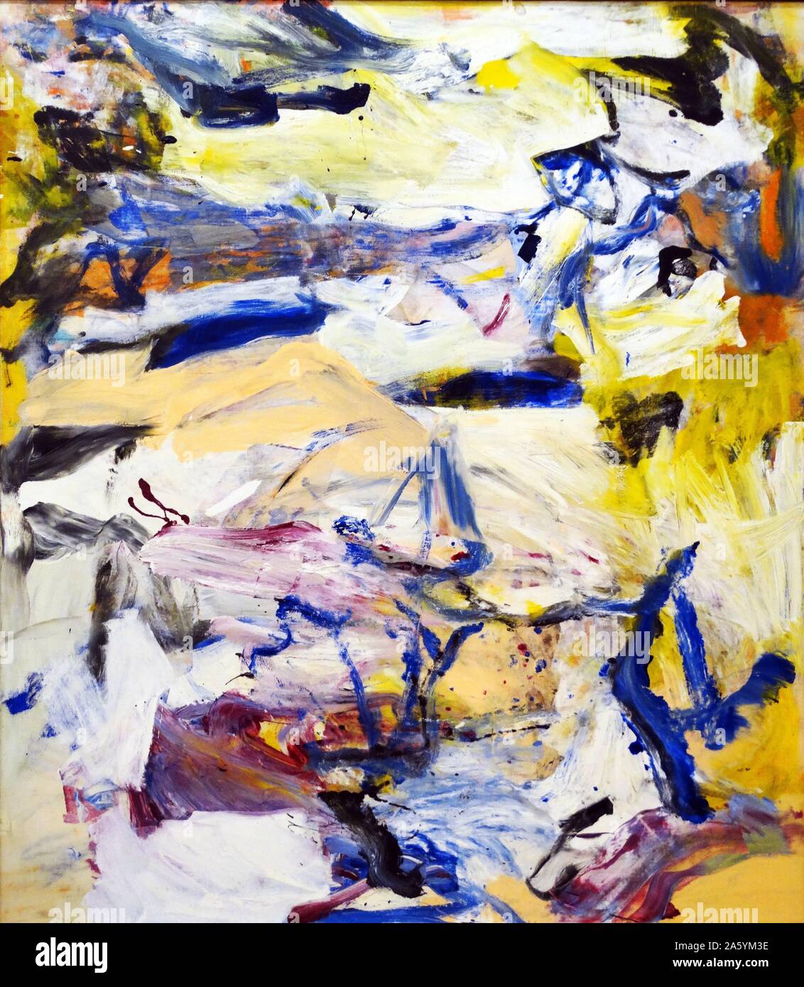 Atlantico del Nord la luce da Willem de Kooning (1904-1997) olio su tela. Kooning era un olandese American espressionista astratto artista. Foto Stock