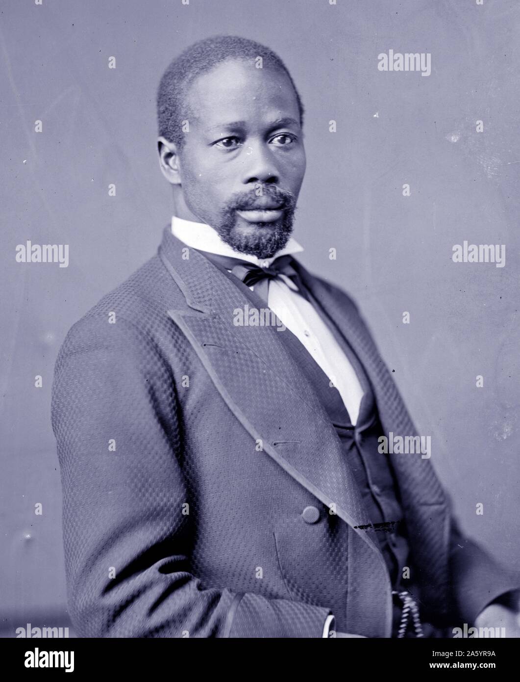 Stampa fotografica di deputati Geremia Haralson (1846-1916) tra il primo afro-americano di dieci membri del Congresso degli Stati Uniti. Datato 1878 Foto Stock