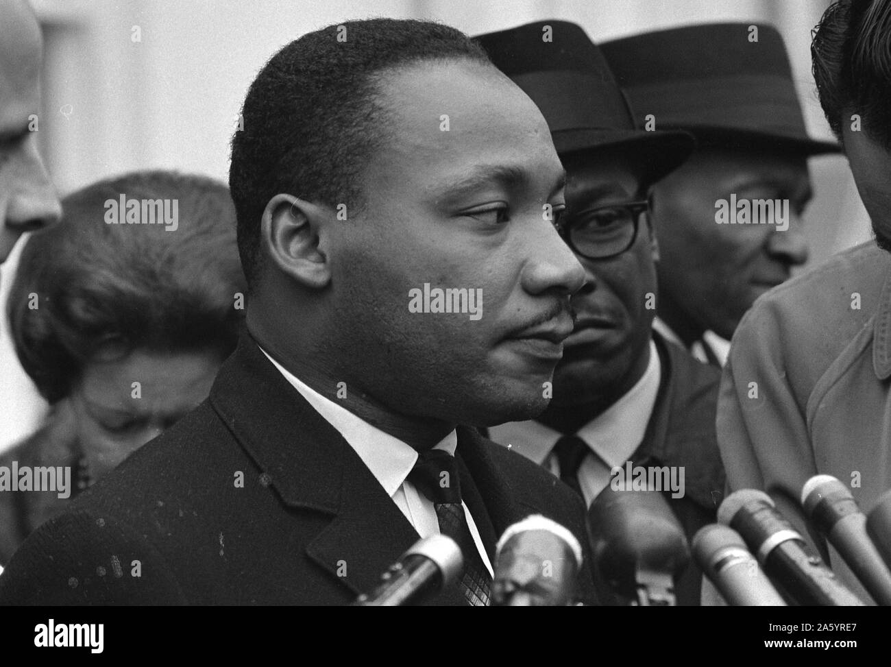Martin Luther King Jr. (1929-1968) era un americano ministro battista, attivista, umanitario e leader nell'afro-americano di movimento per i diritti civili. Foto Stock