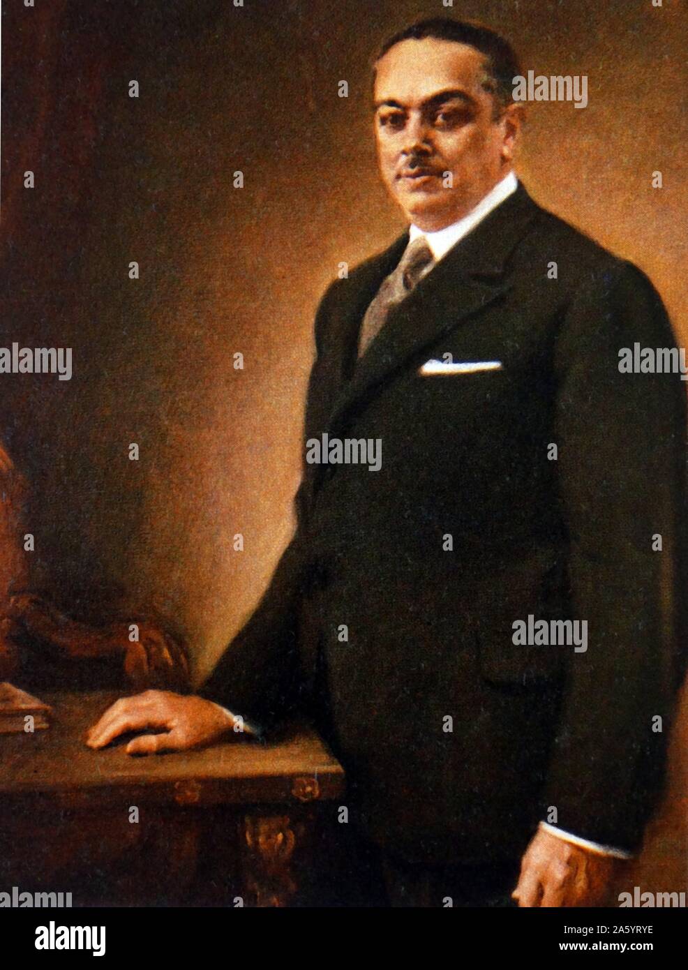 Ritratto di Diego Martínez Barrio (1883 - 1962), politico spagnolo durante la Seconda Repubblica spagnola. Il primo ministro di Spagna 1933 e 1936. egli è stato Presidente ad interim della Seconda Repubblica spagnola dal 7 Aprile al 10 di maggio. Foto Stock